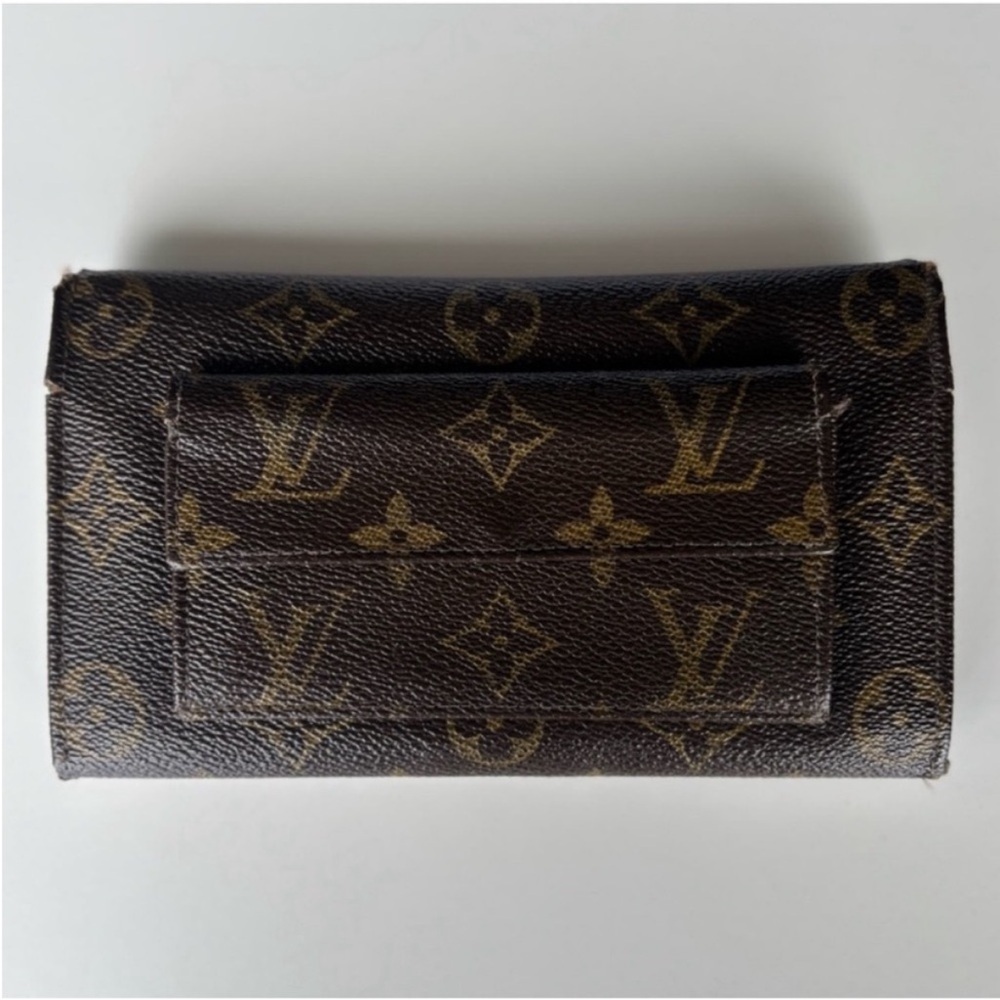 Louis Vuitton Trifold Wallet Vintage 1970s Monogram French Company Checkbook - Picture 3 of 15